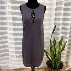 3.1 Phillip Lim Dusty Purple Keyhole Dress | Rhinestone Detail | Small